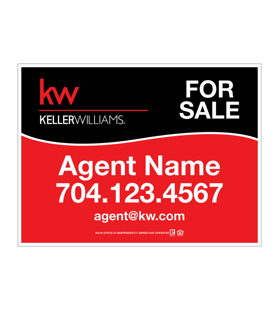 KW Sign Panel 24x18 Horizontal for Metal Frame
