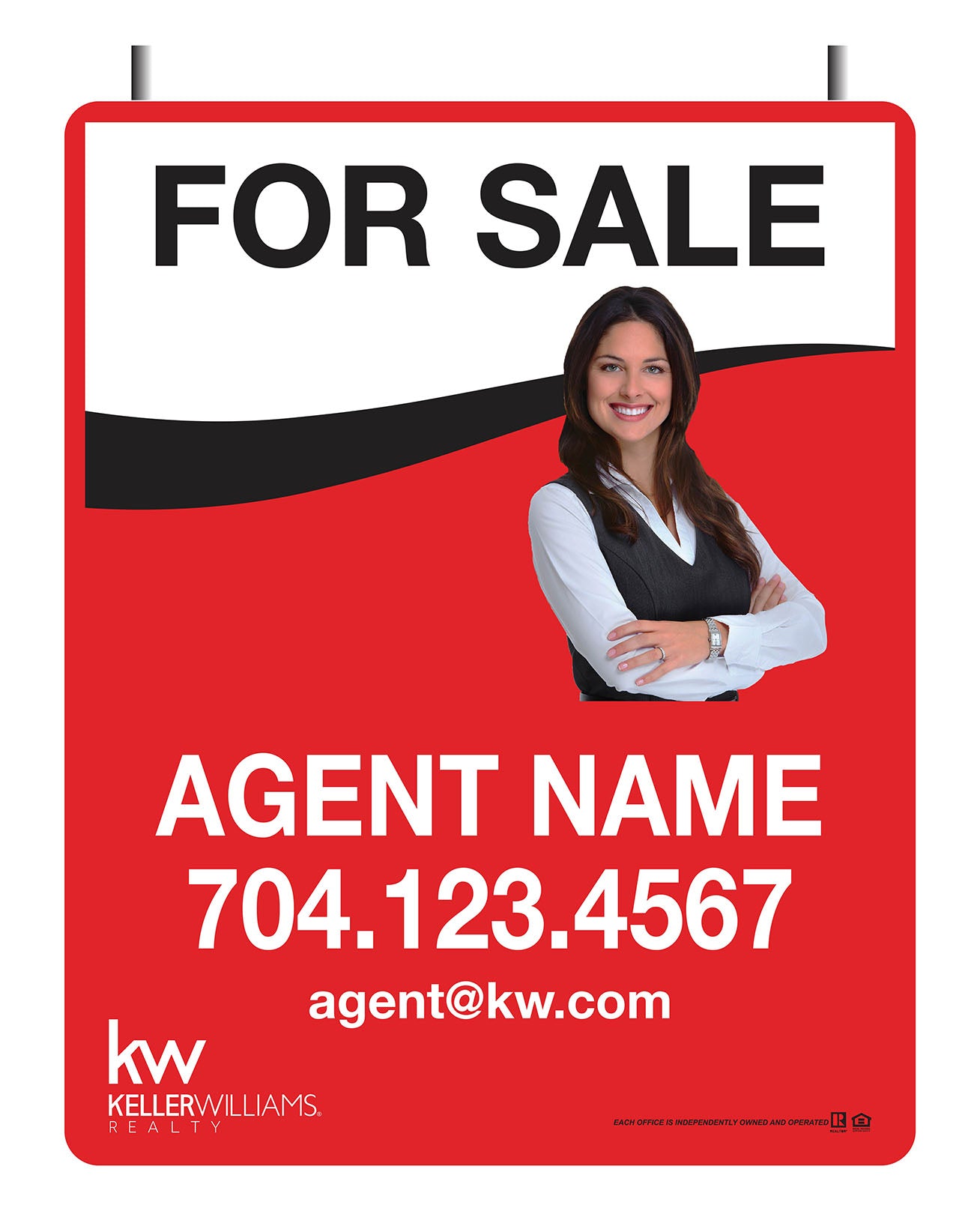 KW Hanging Panels signage